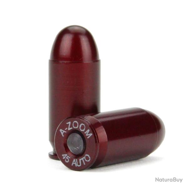 5 douilles amortisseur "Snap cap" cal. 45 ACP en aluminium - A-Zoom