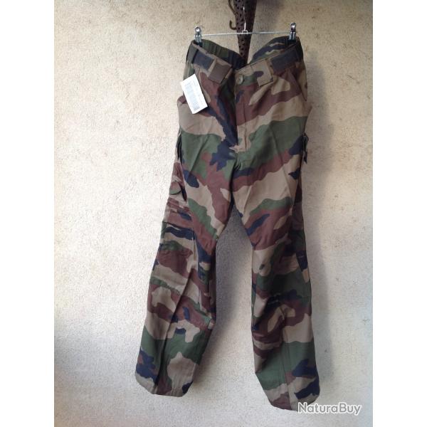PANTALON DE TREILLIS "FELIN" T4S2 RIPSTOP HIVER CLIMAT TEMPERE TAILLE 77/84M. NEUF.