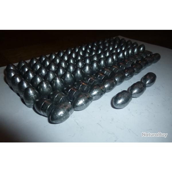 100 ogives cal 44 Poudre Noire Elam O. Potter