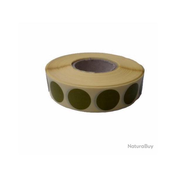 2000 pastilles autocollantes pour les cibles - vert 20 mm