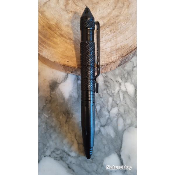 stylo de defense tactique kubotan brise vitre couleur noir LIVRAISON GRATUITE LETTRE
