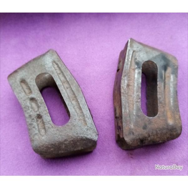 Clip Berthier 5 balles. Lot de 2. tat moyen.