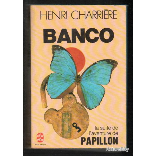 banco la suite de l'aventure de papillon d'henri charrire livre de poche