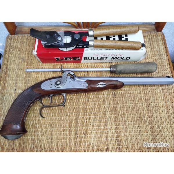 Pistolet Pedersoli Lepage  percussion (rare en calibre 38).