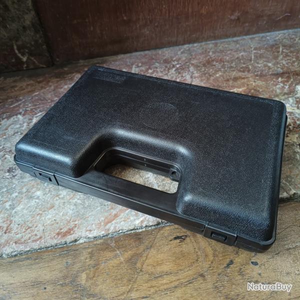 Mallette de Rangement / Transport Plastique Mousse Negrini pour Arme de Poing Pistolet Revolver 24cm