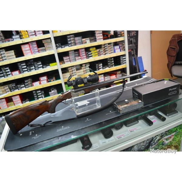 SUPERBE EXPRESS MERKEL JUXTAPOSE 141 CALIBRE 8X57 JRS + MONTAGE EAW + AIMPOINT H34 D'OCCASION