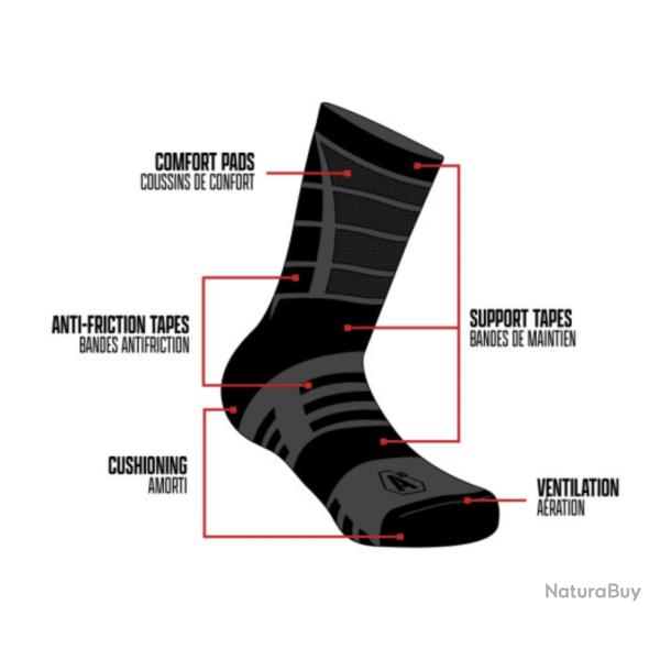 Chaussettes d hiver Impact 14 Gris