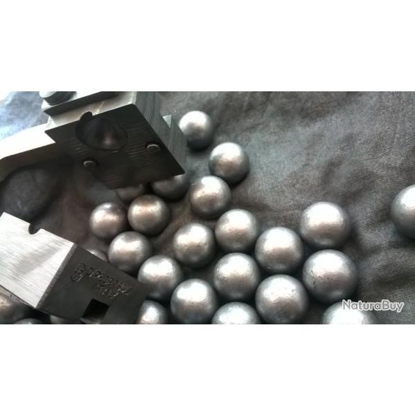 80 Balles ronde (hyper-sphrique) Calibre .678 - 17,20mm , roules graphite