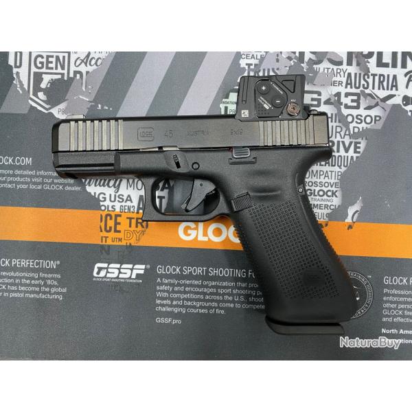 Occasion ! Glock 45 COA Cal.9x19 avec point rouge Aimpoint COA et dtente prcision 2KG