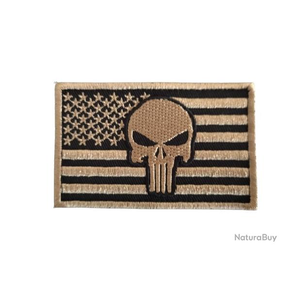 Patch/Ecusson - Punisher - USA - Dor - velcro - Livraison gratuite