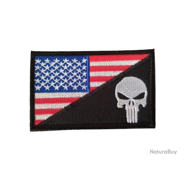 Patch/Ecusson - Punisher - USA - velcro - Livraison gratuite