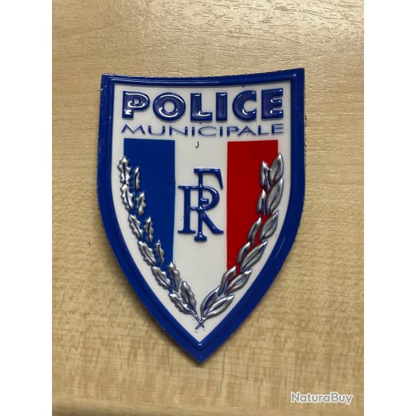 Ecusson Police Municipale plastifi