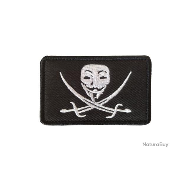 Patch Vendetta - Noir - Velcro - Livraison gratuite