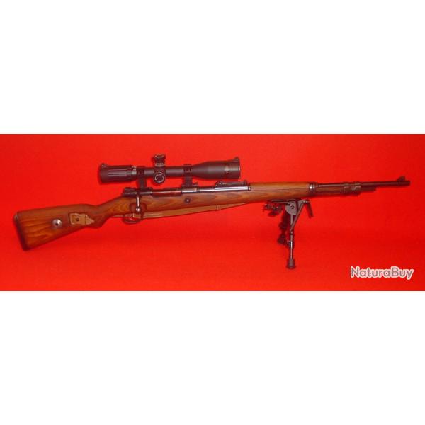 MAUSER K98 de Prcision Etat Neuf, Canon neuf LOTHAR WALTHER 6,5X57 et Lunette EDGAR BROTHER 20X42