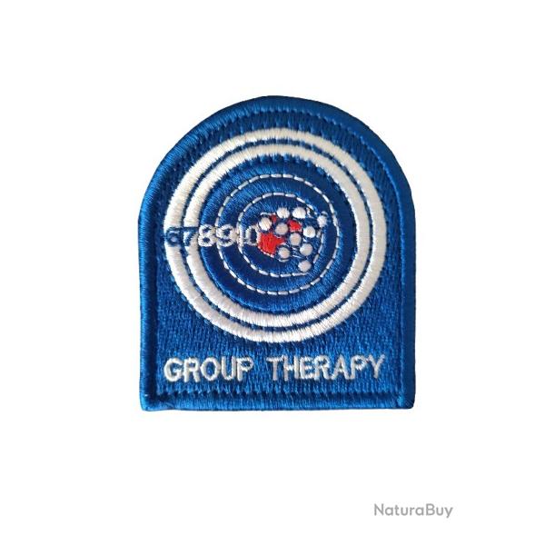 Patch Group Therapy - Bleu - velcro - Livraison gratuite