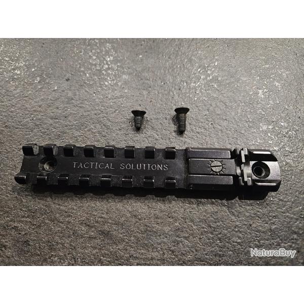 Rail picatinny avec hausse r�glable pour Browning Buckmark.