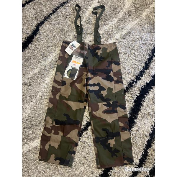 Surpantalon intempries Gore-Tex - NEUF - Taille 96C (XL) - Bretelles + Kit de rparation