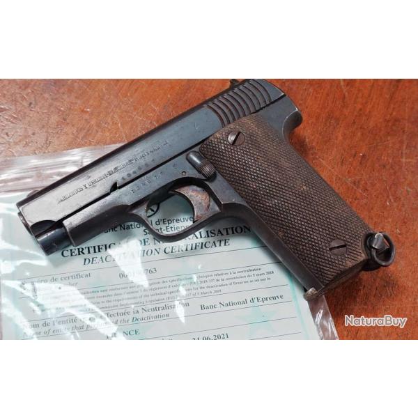 PISTOLET RUBY WW1 SABILONDOS EIBAR NEUTRALISATION UE - FRANCE PREMIERE GUERRE MONDIALE France 1ere G
