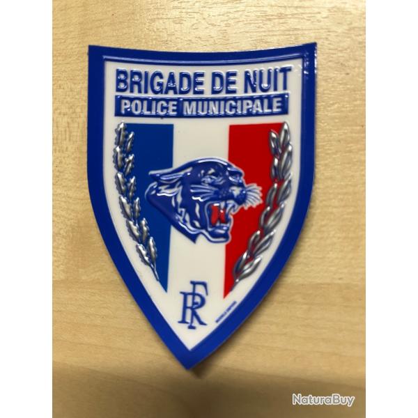 Police Municipale /brigade de nuit ecusson plastifi�