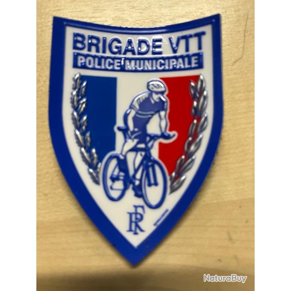 Police Municipale /Brigade VTT/ecusson patch plastifi