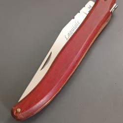 ANCIEN COUTEAU LAGUIOLE, manche bois, guilloché.