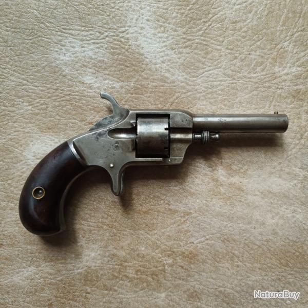 Magnigfique Revolver Spur Trigger Empire Pat Nov21 1871 Calibre 22 bosquette 22 Flobert Catgorie D