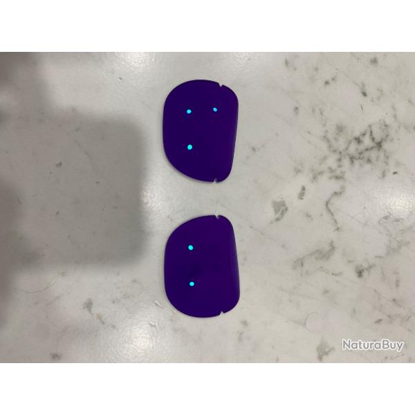 Verre lunette delaro violet fonc�