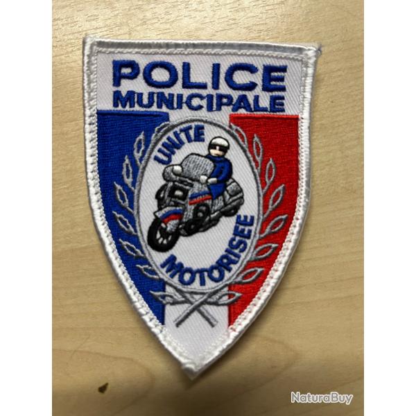 Police Municipale /BRIGADE MOTO/patch ecusson tissu