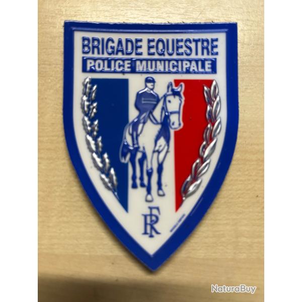 Police Municipale /Brigade questre/patch ecusson plastifi