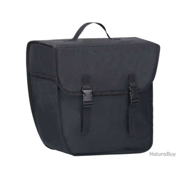 Sac v�lo porte-bagages polyester 21 L noir �tanche montage gauche