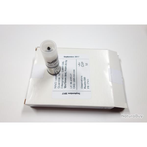 - LOT DE 50 CARTOUCHES SPARTAN A BALLES FIER CAL 12X70 22;5GR POUR LA CHASSE ET LE TIR