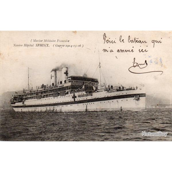 CPA - Marine Militaire Fran�aise Navire H�pital SPHINX ( Guerre 1914-15-16 ) - N�4292