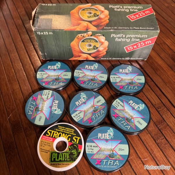 LOT DESTOCKAGE P�CHE 8 BONINES PLATIL STRONG ET XTRA