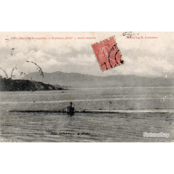 CPA - Marine de Guerre  Sous-Marin " Gustave Zd "- N4297