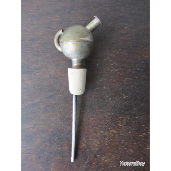 Ancien grand doseur boule en laiton argent� 1950