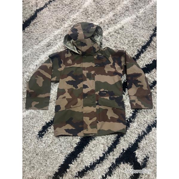 Parka imperm�able camouflage - Taille L (96L) - Capuche int�gr�e - Excellent �tat