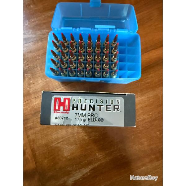 40 munitions HORNADY ELDX Prcision Hunter 7 PRC