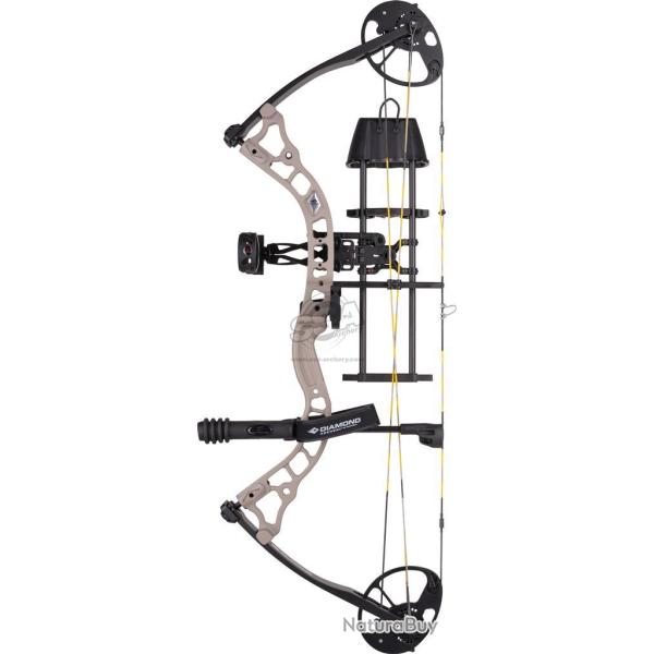 Pack Arc � poulie DIAMOND PRO 305 - Droitier / 10-70 lbs / Gris