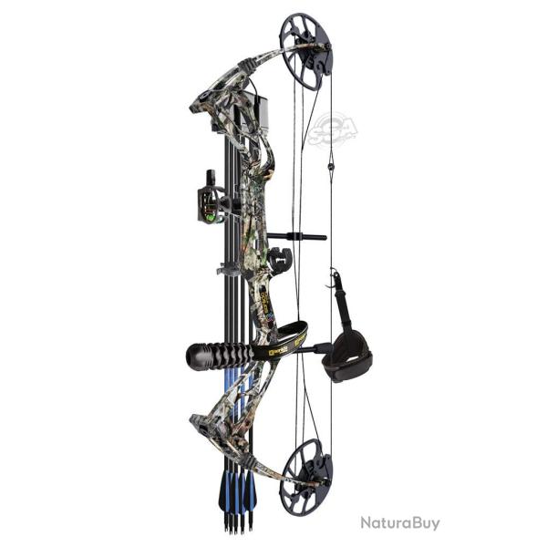 Pack Arc � poulie Sanlida Dragon X8 Pro - Droitier / 10-60 lbs / Noir