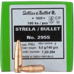 .284 (7mm), 9,1g/140grs FMJ BT (Calibre: .284 (7 mm))