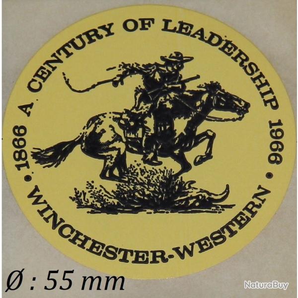 Autocollant  "WINCHESTER " Centennial 1866 - 1966"
