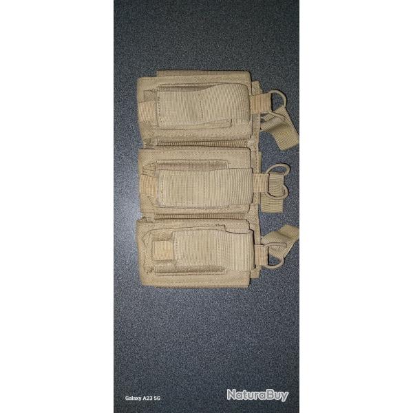Poche Molle Triple Porte Chargeur M4 & PA suisse Arms