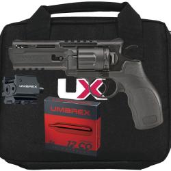 Pack revolver CO2 Umarex Tornado canon de 4" bronz&eacute; Cal.4,50mm BB'S 10CPS