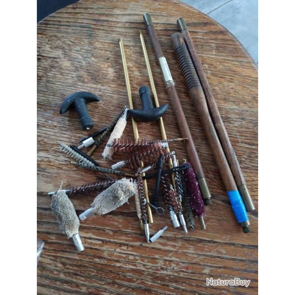 Lot d �couvillons et baguettes