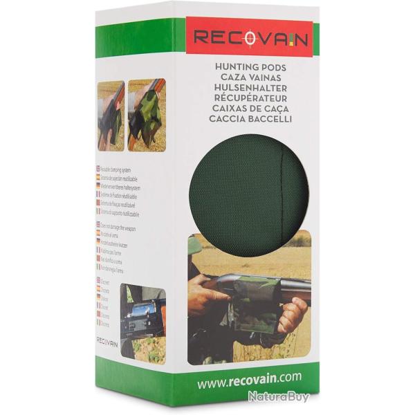 Rcuprateur de Douilles pour tireur droitier jection  Droite Couleur Verte