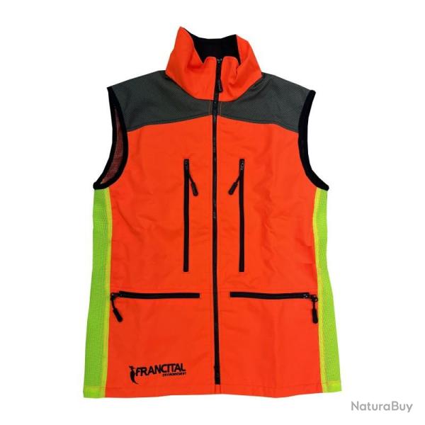 GILET TRAQUE ATALANTE NF S 74-567 ORANGE/JAUNE 4XL