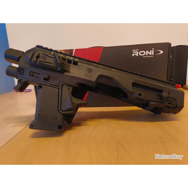 Micro Roni Gen 4x. Pour Glock 17/19Avec repose-pousse en accessoires.
