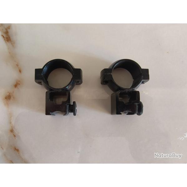 Colliers lunette 25,4 mm - rail 11mm