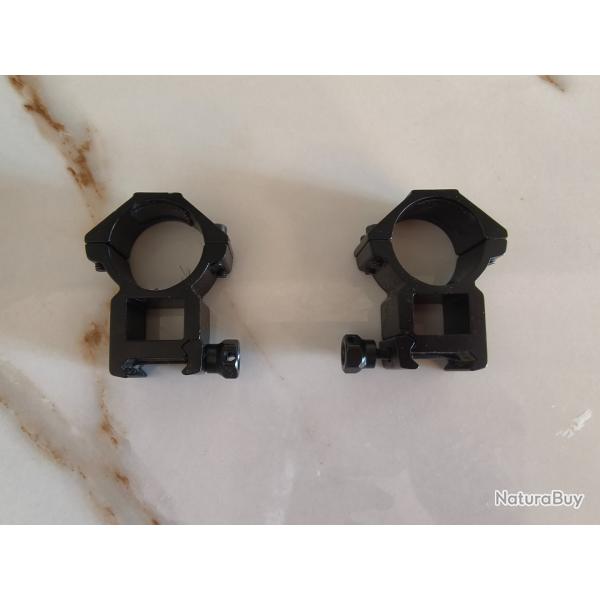 Colliers lunette 30 mm - rail 21mm