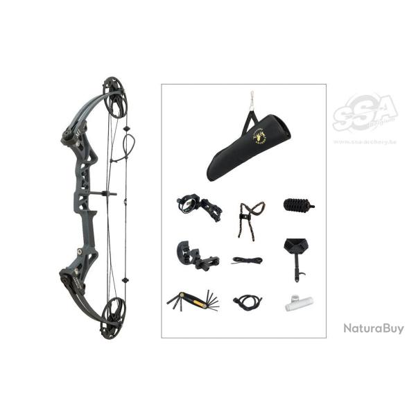 Pack Arc � poulie TOPOINT M1 - Droitier / 20-70 lbs / Tactical